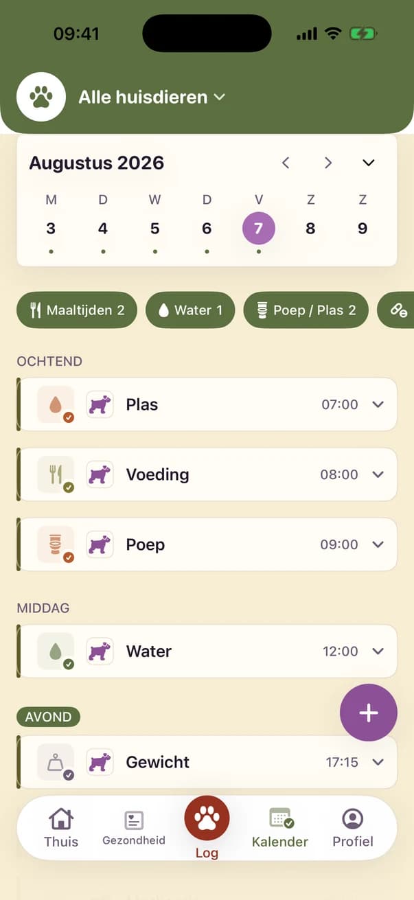Kwispel — Kalender